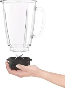 Блендер Tefal стаціонарний Blendforce 800Вт, чаша-1750мл, скло, чорний №4