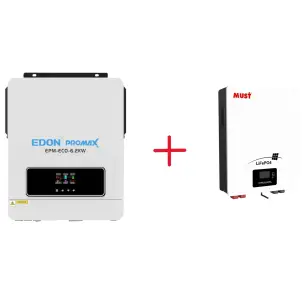 Комплект Гибридный инвертор EDON EPM-ECO-6,2KW+Аккумулятор Must LP16 -48100 5,12 кВт·ч LiFePO4 №1