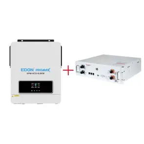 Комплект Інвертор + Акумулятор:EDON EPM-ECO-6,2KW+LiFePo4 Sunwoda Atrix-5 №1