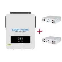 Комплект Інвертор + 2 Акумулятори:EDON EPM-MAX-10,2KW+LiFePo4 Sunwoda Atrix-5