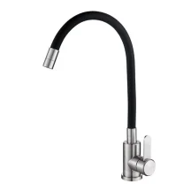 Гибкий смеситель для кухни VALESO KT 90 Black