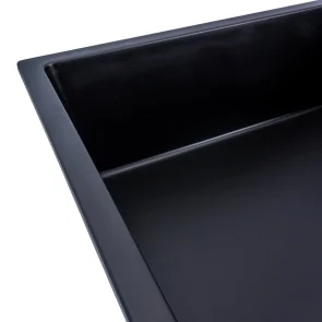 Гранитная кухонная мойка VALESO DIAMOND 8650 матовый Черный металлик №2