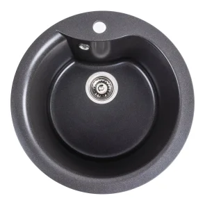Гранитная кухонная мойка VALESO TURAS 480 matte Morion №1