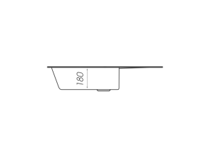 Гранитная кухонная мойка VALESO CUBE 7850 матовая Белая точка №3