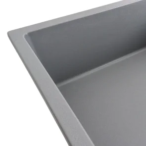 Гранітна мийка для кухні VALESO DIAMOND 8650 матова Сірий металік №2