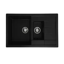 Гранитная кухонная мойка VALESO TOSKANA 7850W матовый черный