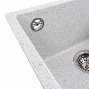 Гранитная кухонная мойка VALESO RUBA 4040 матовый Topaz №6