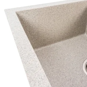 Гранітна мийка VALESO CRIPTA 6550 матова Сіра №5