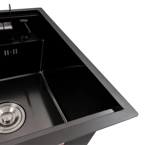 Кухонная мойка CM 4050 скрытое PVD черный Платина Ручная работа №4