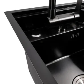 Кухонная мойка CM 4050 скрытое PVD черный Платина Ручная работа №5