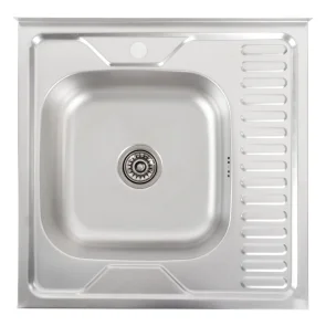 Кухонная мойка из нержавеющей стали Valeso DECOR 6060 L (0,7/160 мм) №1