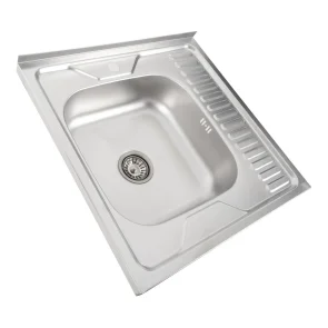 Кухонная мойка из нержавеющей стали Valeso DECOR 6060 L (0,7/160 мм) №2