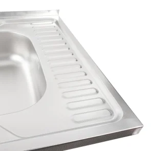 Кухонная мойка из нержавеющей стали Valeso DECOR 6060 L (0,7/160 мм) №3