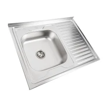 Кухонная мойка из нержавеющей стали Valeso 8060 L DECOR (0,7/160 мм)