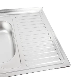 Кухонная мойка из нержавеющей стали Valeso 8060 L DECOR (0,7/160 мм) №3