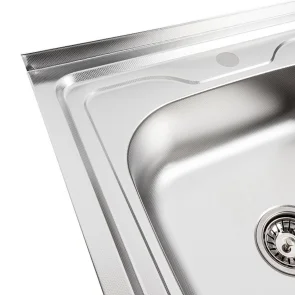 Кухонная мойка из нержавеющей стали Valeso 8060 L DECOR (0,7/160 мм) №4