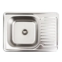 Кухонная мойка из нержавеющей стали Platinum 7050 DECOR (0,8/180 мм)