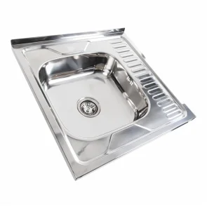 Кухонная мойка из нержавеющей стали Platinum POLISHED 6060 L (0,7/160 мм) №2