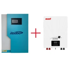 Комплект Інвертор + Акумулятор:REDBO RB5548-5-100A-N+Must LP16-48100 5,12 кВт·год LiFePO4