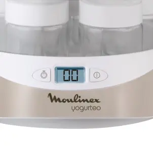 Йогуртница Moulinex 15Вт, стаканов-7х0.16л (стекло), пластик, бело-серый №20