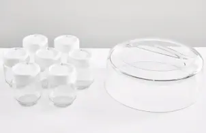Йогуртница Moulinex 15Вт, стаканов-7х0.16л (стекло), пластик, бело-серый №26