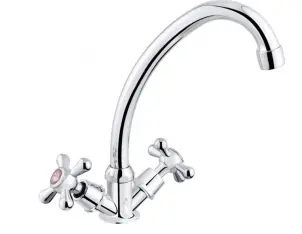 Комплект Кухонна мийка Kroner KRP Satin - 5745 (0.6 мм)+Змішувач для кухні Agua Toledo - C033 №2