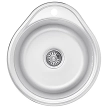 Комплект Кухонна мийка Kroner KRP Satin - 4843 (0.8 мм)+Змішувач для кухні Agua Toledo - C035