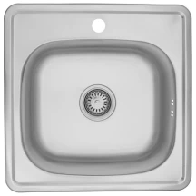 Комплект Кухонная мойка Kroner KRP Satin - 4848 (0.6 мм)+Смеситель для кухни Agua Leon - C032