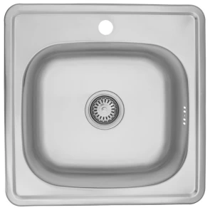 Комплект Кухонная мойка Kroner KRP Satin - 4848 (0.6 мм)+Смеситель для кухни Agua Leon - C032 №1