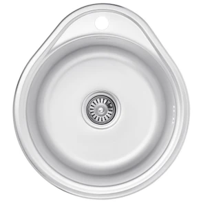 Комплект Кухонна мийка Kroner KRP Satin - 4843 (0.8 мм)+Змішувач для кухні Agua Leon - C032 №1
