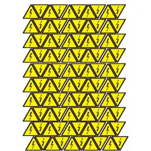 Наклейки "Знак"Опасность поражения электрическим током" 45 мм" №1