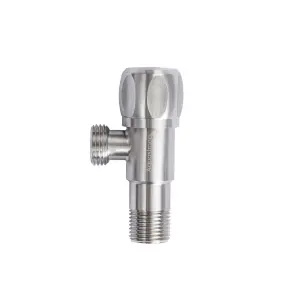 Кран кутовий нерж. AQUASTRONG R7 M1/2 х M1/2 (R708) №1
