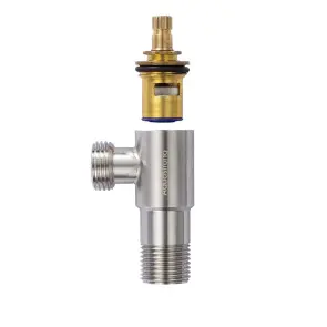 Кран кутовий нерж. AQUASTRONG R7 M1/2 х M1/2 (R708) №3