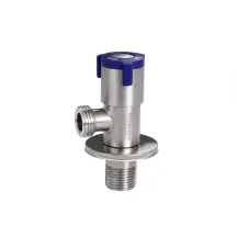 Кран угловой нерж. AQUASTRONG V2 Blue M1/2 х M1/2 (V201)