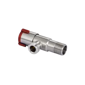 Кран кутовий нерж. AQUASTRONG V2 Red M1/2 х M1/2 (V200) №4
