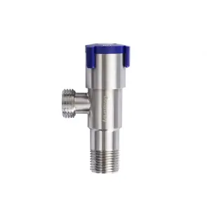 Кран кутовий нерж. AQUASTRONG V2 Blue M1/2 х M1/2 (V201) №2