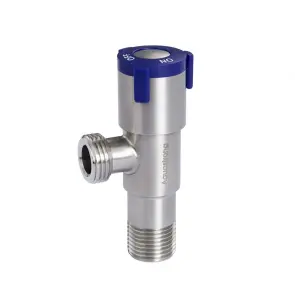 Кран кутовий нерж. AQUASTRONG V2 Blue M1/2 х M1/2 (V201) №3