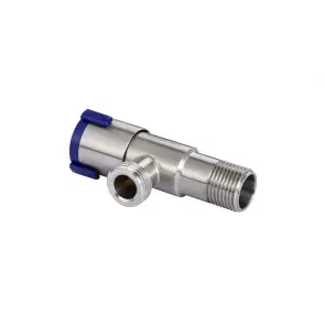 Кран кутовий нерж. AQUASTRONG V2 Blue M1/2 х M1/2 (V201) №4