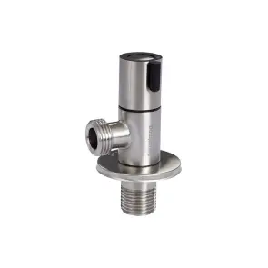 Кран кутовий нерж. AQUASTRONG R1 M1/2 х M1/2 (R102) №1
