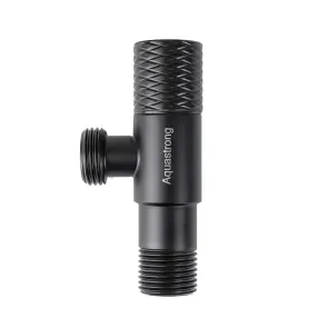 Кран кутовий нерж. AQUASTRONG D8 M1/2 х M3/4 (D815) №2