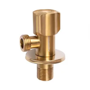 Кран угловой нерж. AQUASTRONG D5 M1/2 х M1/2 (D518) №1