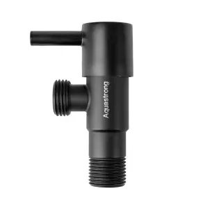 Кран кутовий нерж. AQUASTRONG D7 M1/2 х M1/2 (D716) №2
