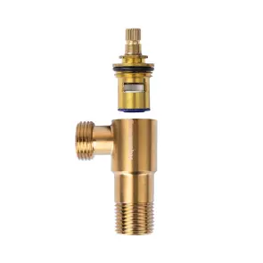 Кран угловой нерж. AQUASTRONG D5 M1/2 х M1/2 (D518) №3