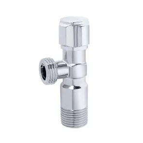 Кран угловой лат. AQUASTRONG В1 M1/2 х M1/2 (В111) №3