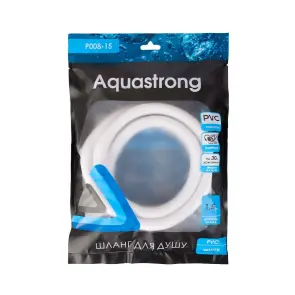 Шланг для душа AQUASTRONG PVC White 1,5м. (P008-15) №3