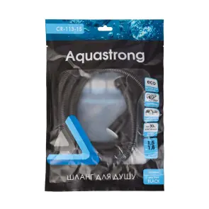 Шланг для душу AQUASTRONG нерж обертовий Black 1,5-1,8 м. (CR-113-15) №3