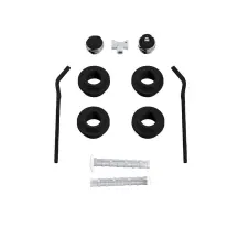 Комплект для подключения радиатора с 2 кронштейнами AQUASTRONG Black 1&quot,х1/2" (KBB-905)