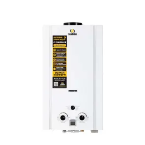 Газова колонка дим. Sabio 10 л white PLUS (JSD20-AC21 Copper) №1