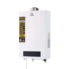 Газовая колонка турбо. Sabio 12 л White (JSP24-12FT05) + (Дымоход 1 м, 60/100) №2