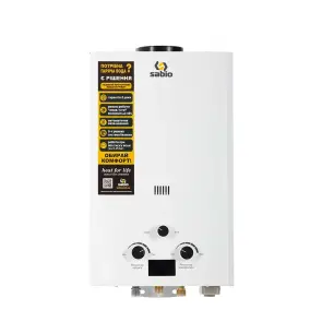Газова колонка дим. Sabio 8 л white (JSD16-A21) №1